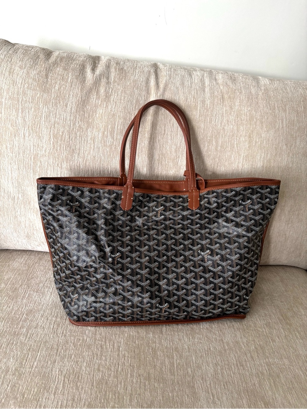 totes Brown and Black Patterned Tote Bag